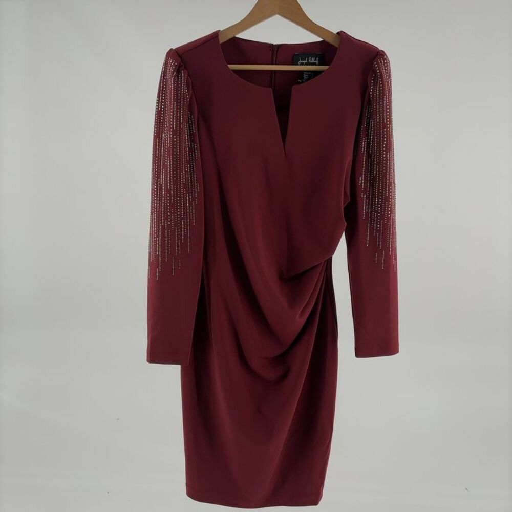 Joseph Ribkoff Rhinestone-Embellished Midi Dress